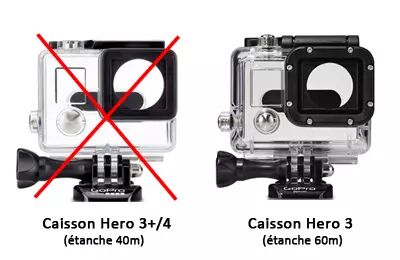 Caisson gopro hero 3 plongée