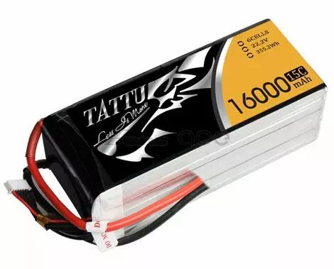 Batterie TATTU 16000mAh 22.2V 15C 6S1P