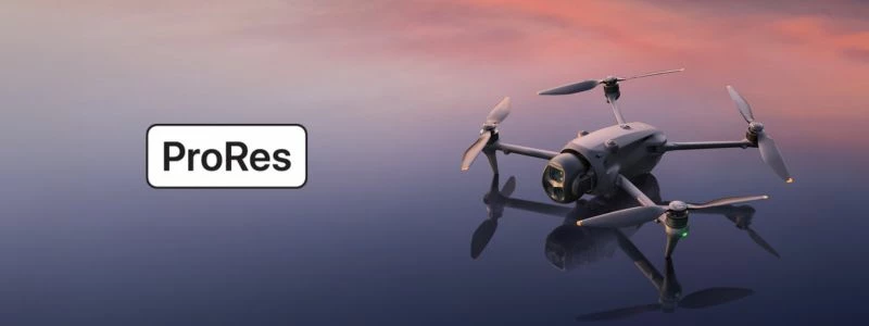DJI Mavic 4 Pro avec le logo Apple ProRes