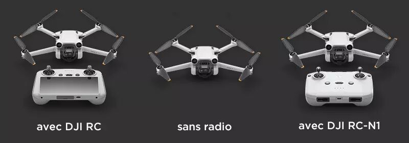 Les différents packs du DJI Mini 3 Pro