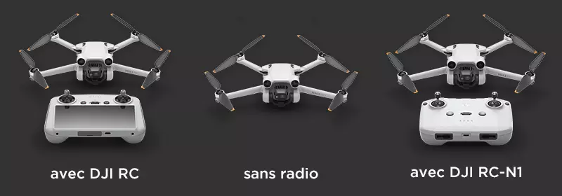 Les différents packs du DJI Mini 3 Pro