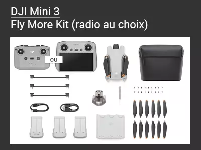 DJI Mini 3 et Fly More Combo