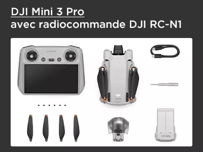 DJI Mini 3 Pro et radiocommande DJI RC