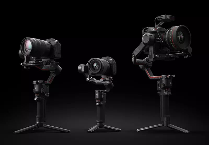 Les trois stabilisateurs de la gamme DJI RS 3