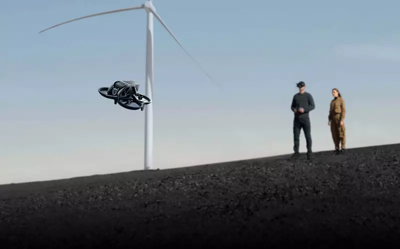 Un drone FPV en vol