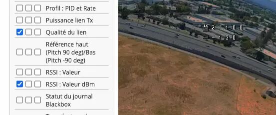 Les indicateurs RSSI et LQ sur un drone FPV