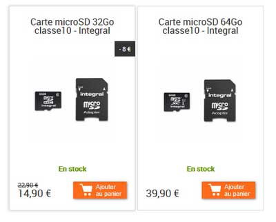 Cartes microSD pour GoPro