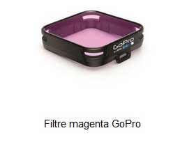 Filtre magenta pour GoPro