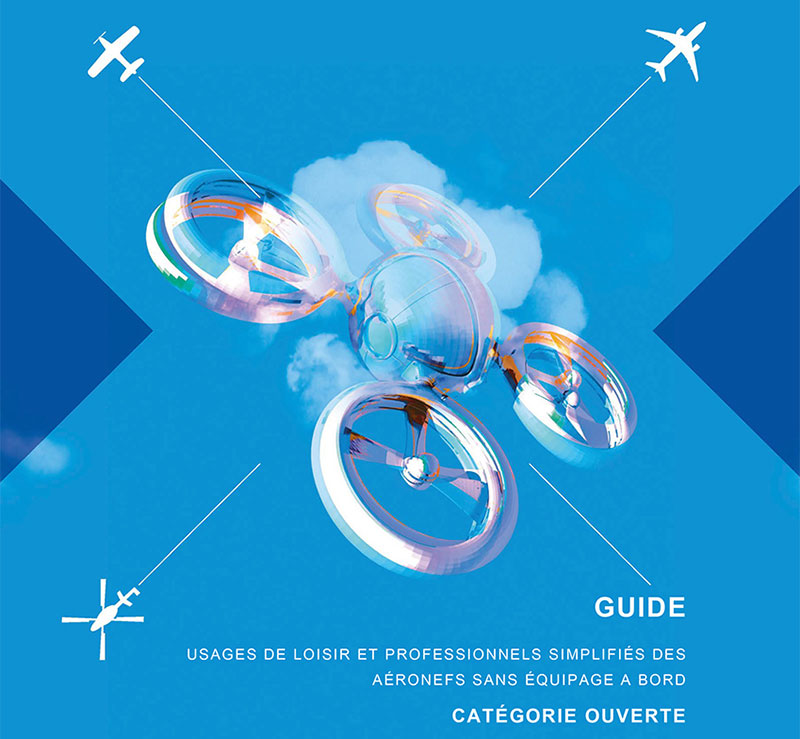 Première de couverture du guide d'usages des drones