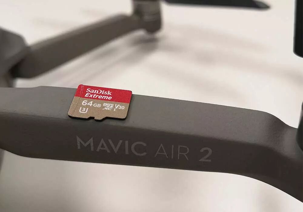 dji mavic air micro sd