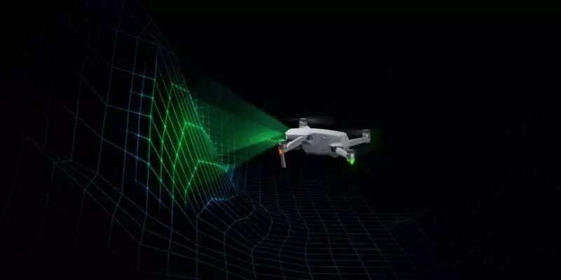 Capteurs d'évitement du DJI Mavic Air 2 en action