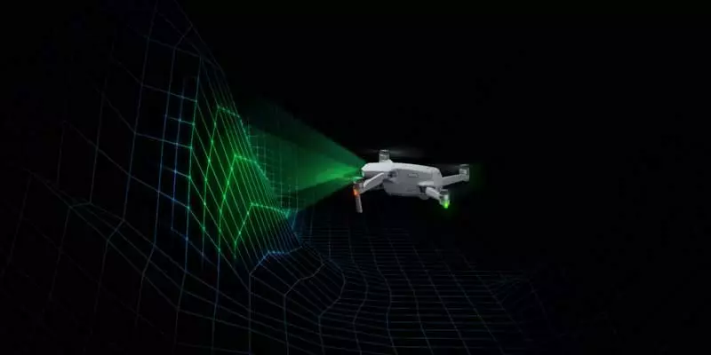 Capteurs d’évitement du DJI Mavic Air 2 en action
