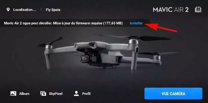 Faire la mise à jour de DJI Fly