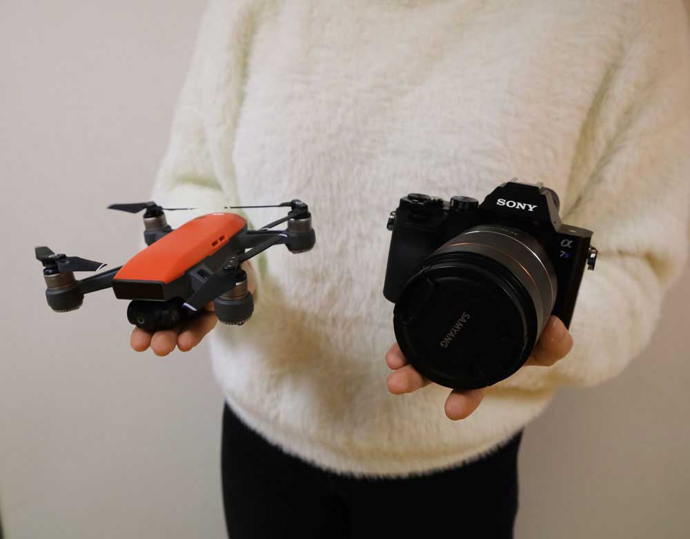 Un drone et un appareil photo : un setup complet