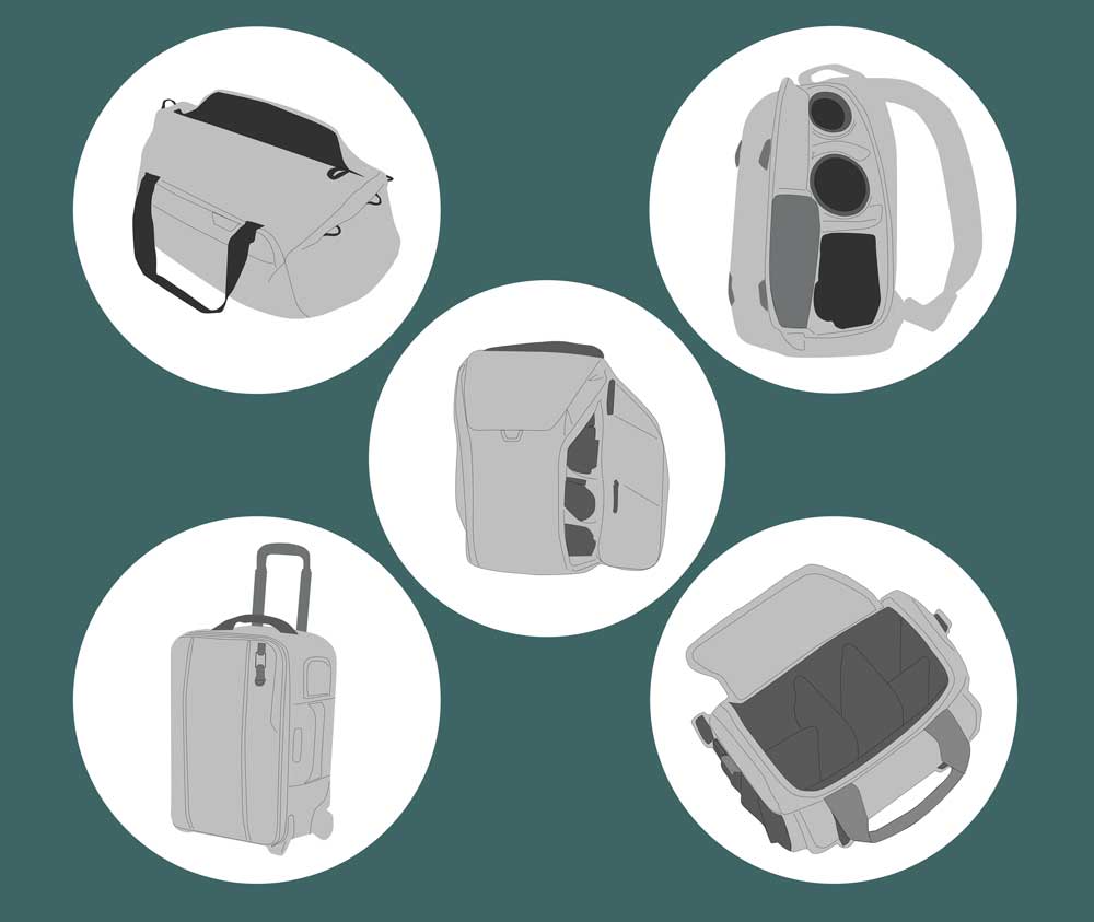 Les différents types de sacs de transport