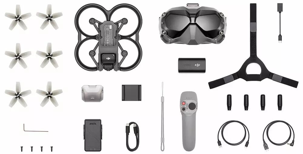 DJI Avata et Casque DJI FPV V2 Fly Smart Combo - Drones pas cher