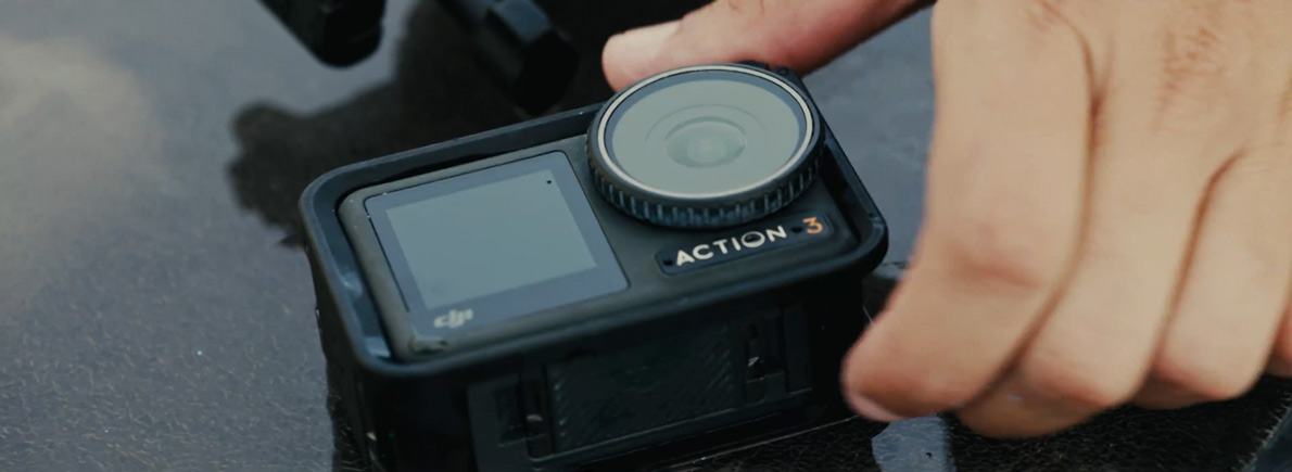 Caméra DJI Osmo Action 3 - Tenue en main