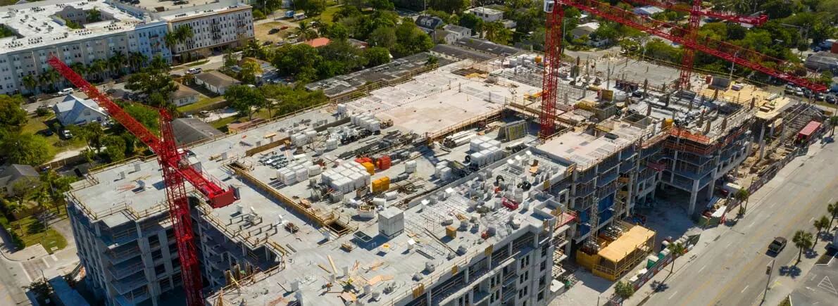 Chantier : vue aérienne par drone