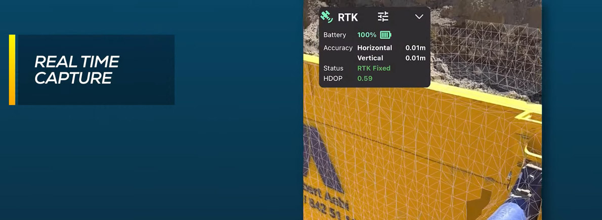 Capture en temps réel avec le viDoc RTK