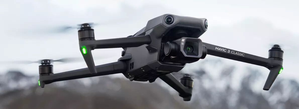 DJI Mavic 3 Classic : en vol