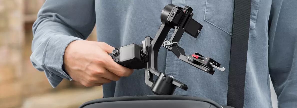 DJI RS3, rangement dans un petit sac
