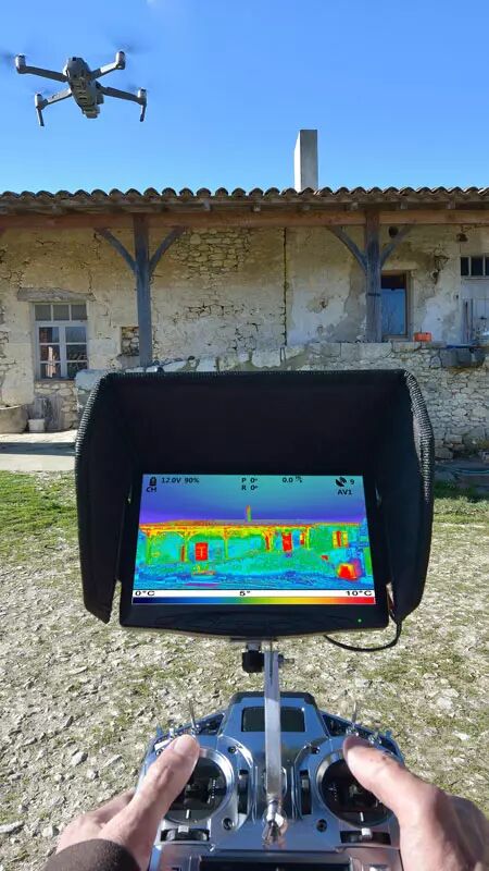 Relev thermique avec un drone