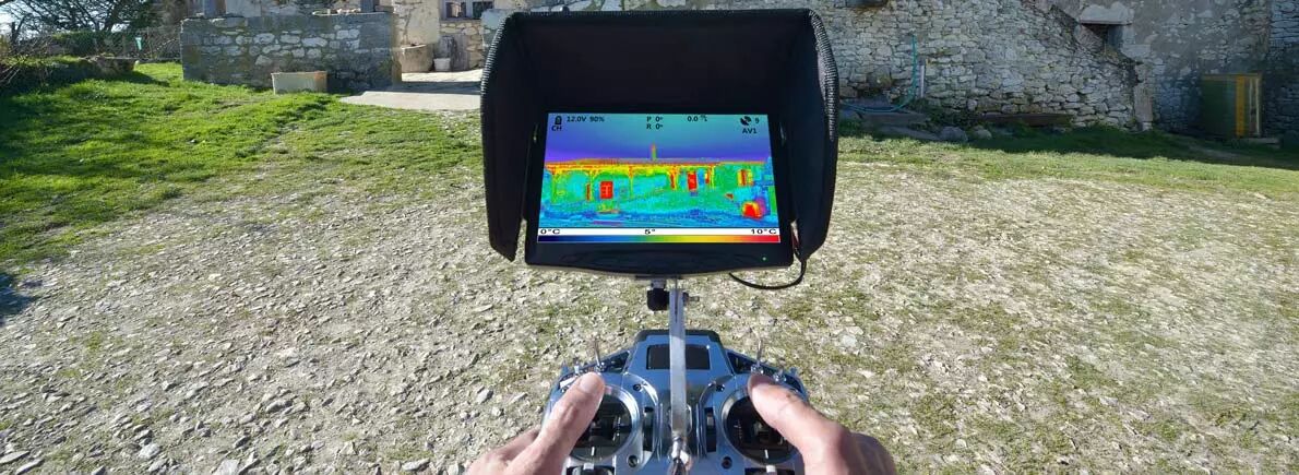 Prise de vue infrarouge / thermique - drone professionnel