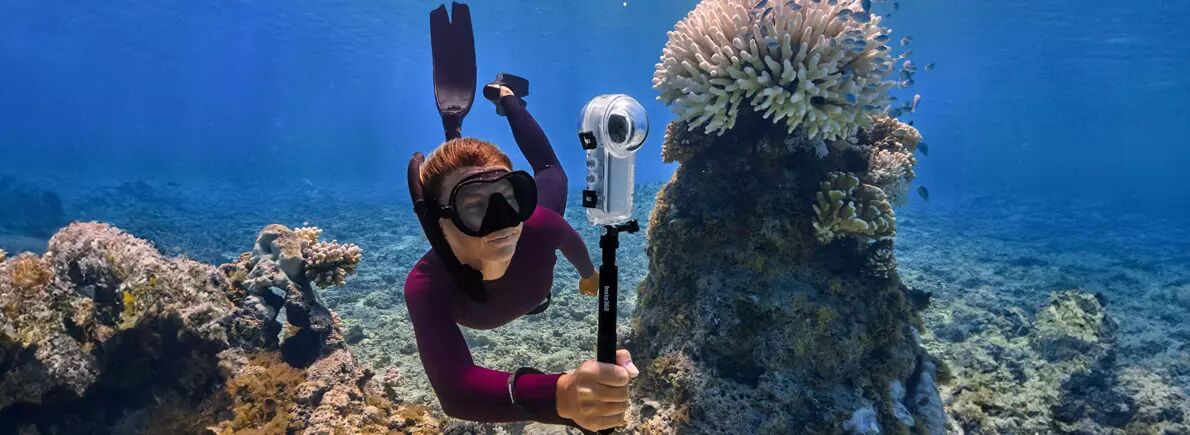 Plonge sous-marine avec l'Insta360 X4