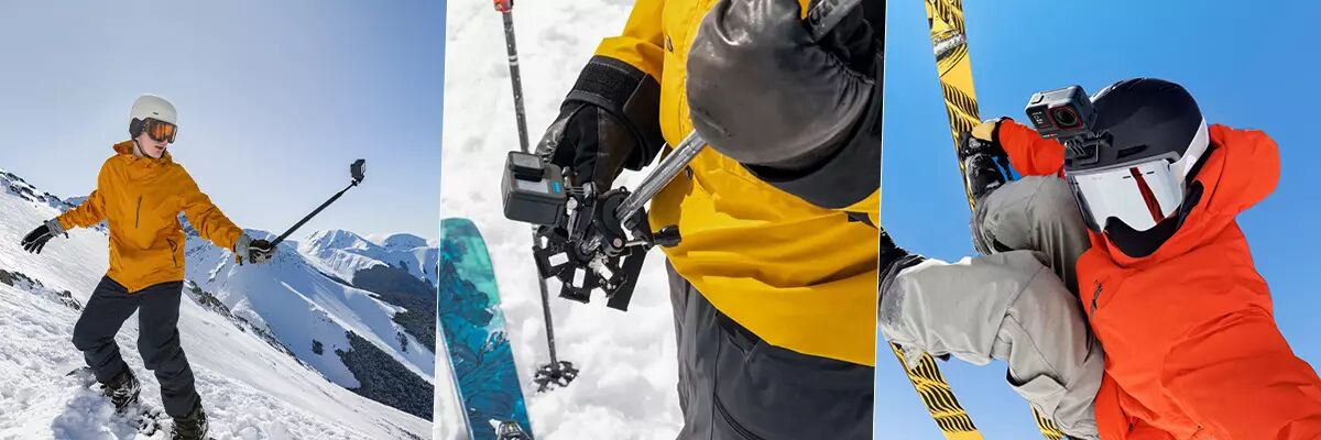 Les accessoires des camras embarques pour les sports d'hiver