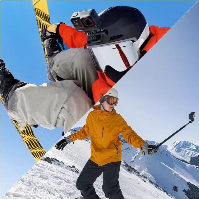 Les accessoires des camras embarques pour les sports d'hiver