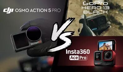 Comparatif technique DJI Osmo Action 5 Pro, DJI Osmo Action 4 et DJI Osmo Action 3