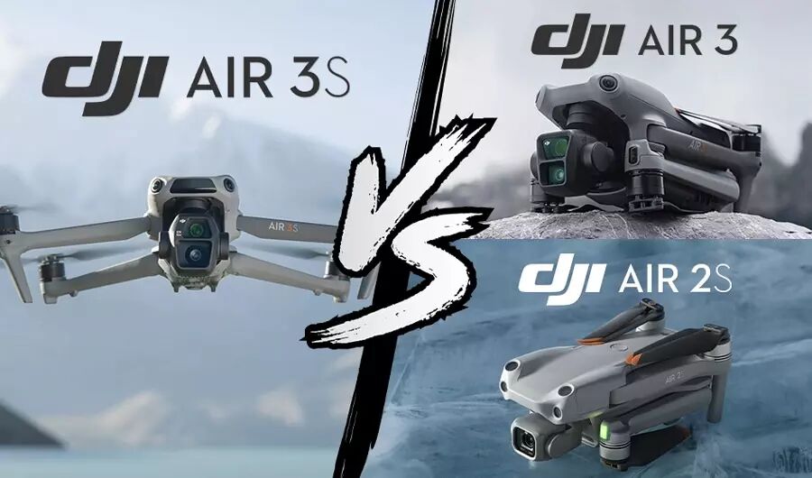 Comparatif technique DJI Air 3S vs DJI Air 3 vs DJI Air 2S