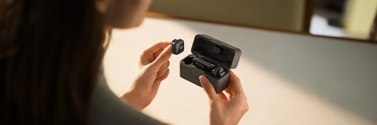 Systme DJI Mic Mini en main