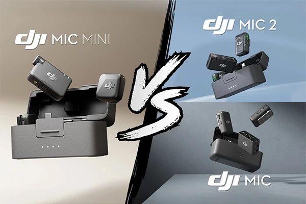Comparatif technique DJI Mic Mini, DJI Mic 2 et DJI Mic