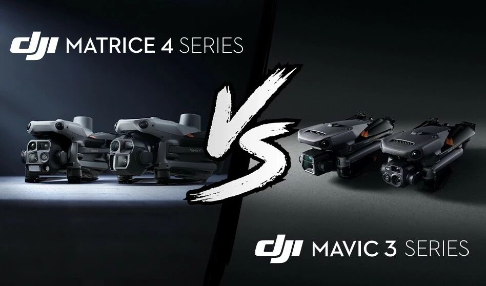 Article : Comparatif technique gammes DJI Matrice 4 Enterprise et Mavic 3 Enterprise