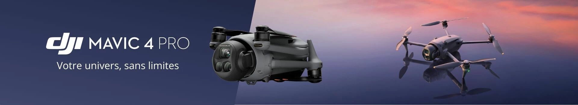 Bannire du drone DJI Mavic 4 Pro : votre univers, sans limites