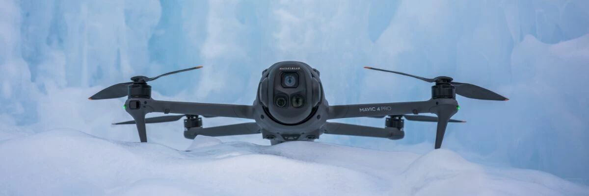 DJI Mavic 4 pro  l'arrt pos au sol