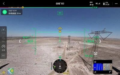 Inspection de lignes haute tension avec le DJI Matrice 400