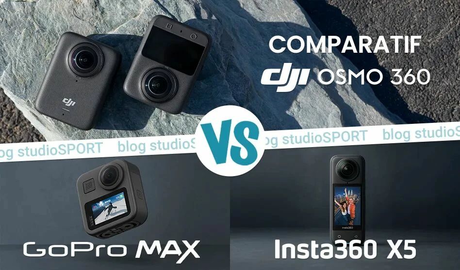 Comparatif de la DJI Osmo360 vs Insta360 X5 vs GoPro Max