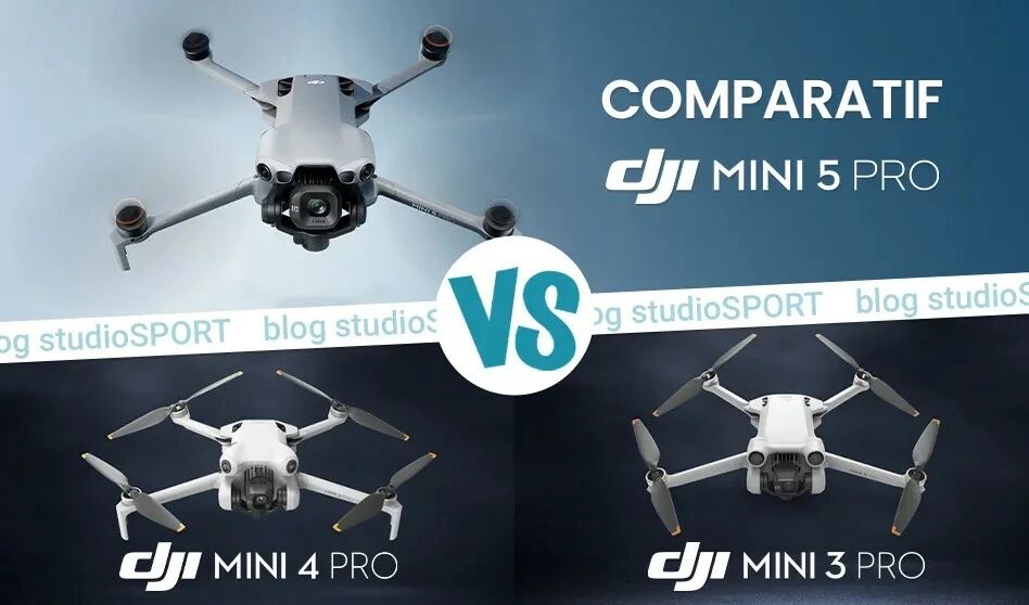 Comparatif DJI Mini 5 Pro vs DJI Mini 4 Pro vs DJI Mini 3 Pro