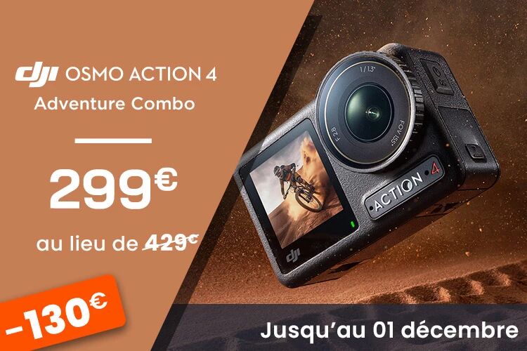 Promotion DJI Action 4 Adventure Combo