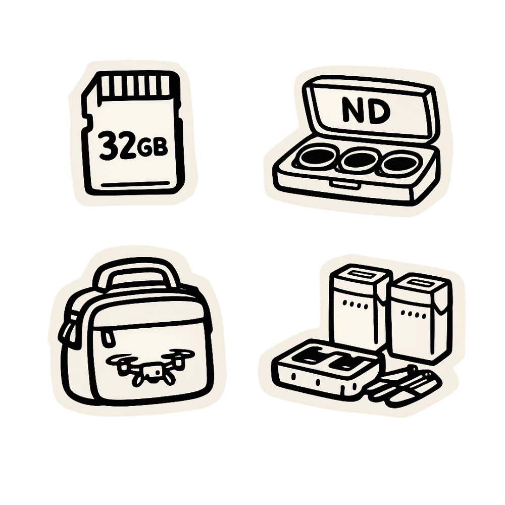 Pictogramme accessoires drones-cam�ras