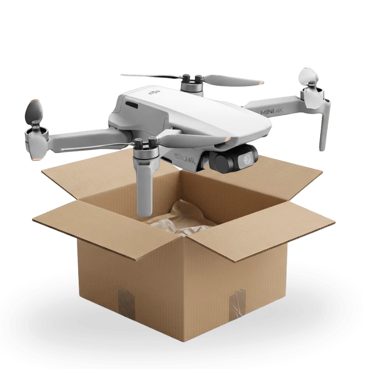drone dans un colis