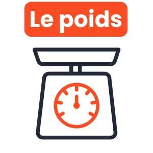 Pictogramme guide drone DJI - Le poids