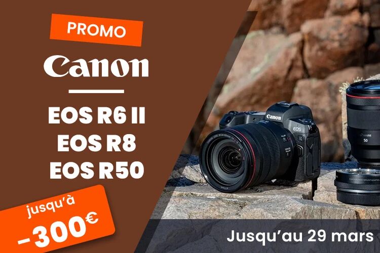 Promotion Canon remises R6 II, R8 et R50