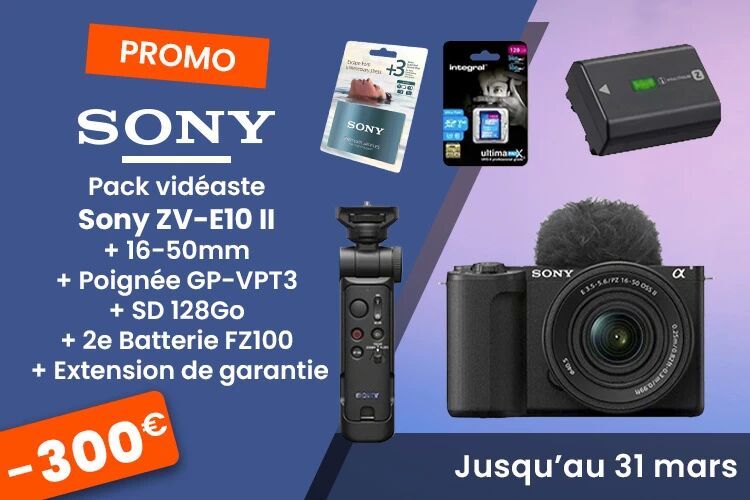 Promotion Sony ZV E10 II