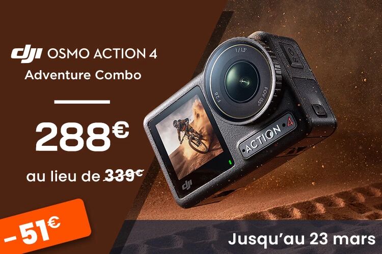 Promotion gamme DJI Osmo Action 4