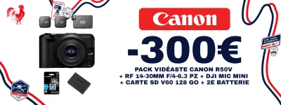 Offre French Days Pack vid�aste Canon R50V