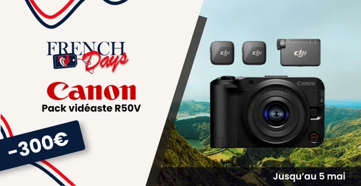 Offre French Days sur le pack Canon R50V