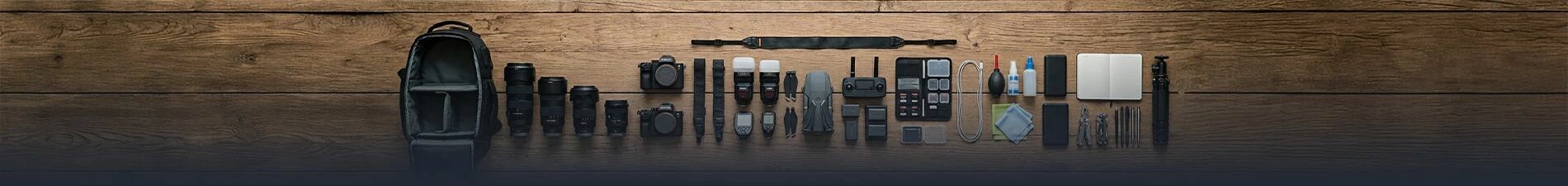 les accessoires d'un photographe de mariage